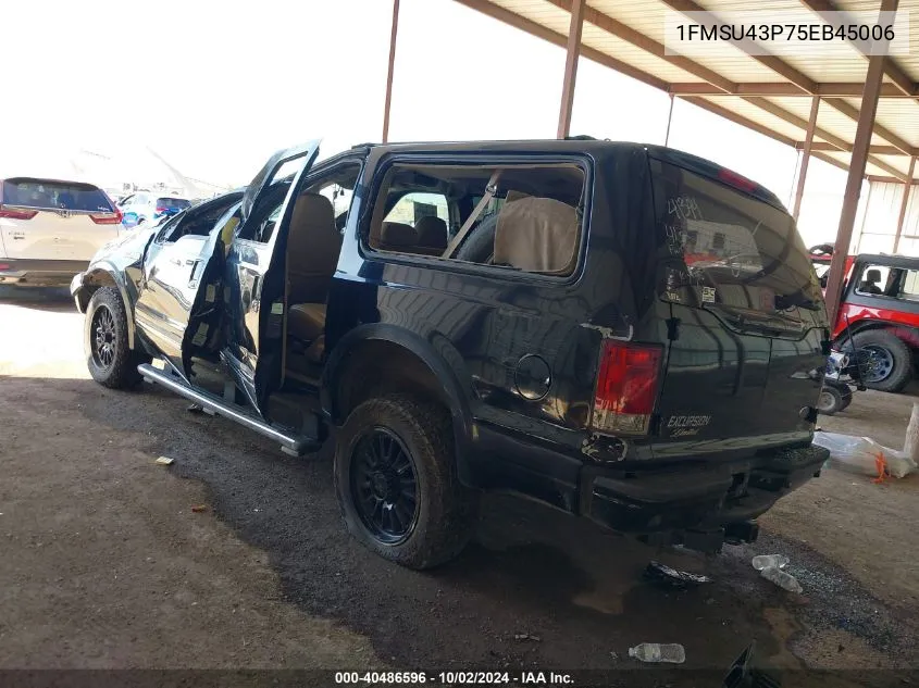 1FMSU43P75EB45006 2005 Ford Excursion Limited