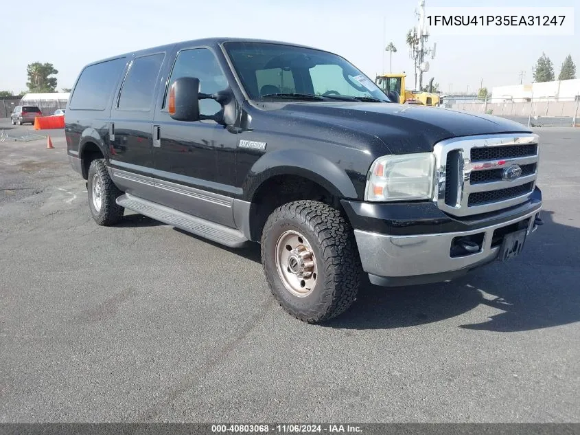 2005 Ford Excursion Xls/Xlt VIN: 1FMSU41P35EA31247 Lot: 40803068