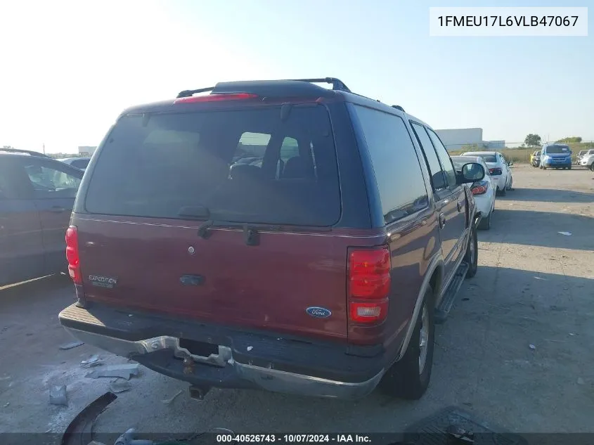 1997 Ford Expedition VIN: 1FMEU17L6VLB47067 Lot: 40526743