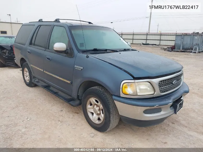 1998 Ford Expedition Eddie Bauer/Xlt VIN: 1FMRU1767WLB22417 Lot: 40312185