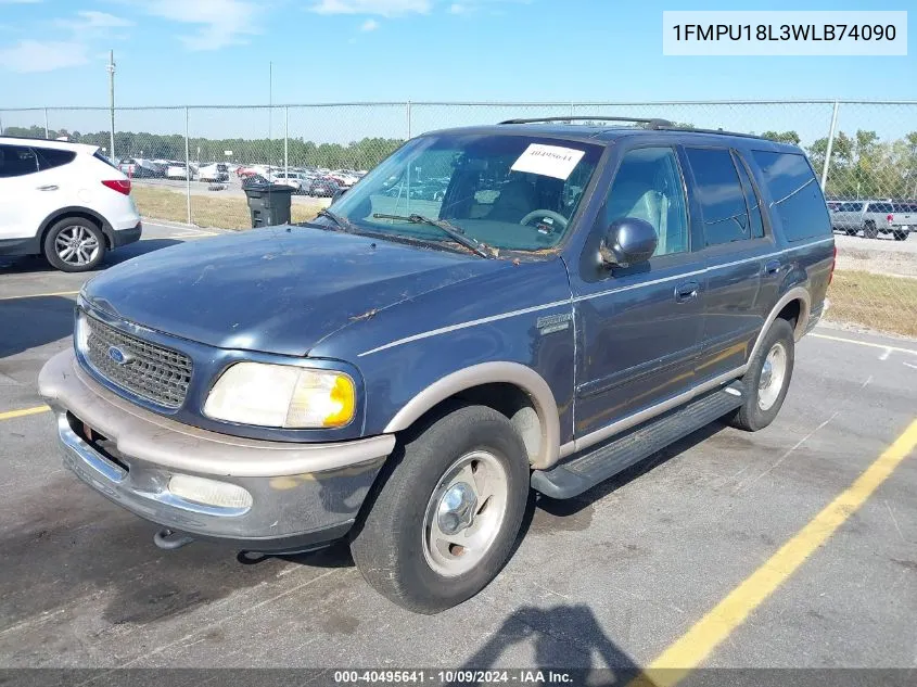 1998 Ford Expedition VIN: 1FMPU18L3WLB74090 Lot: 40495641