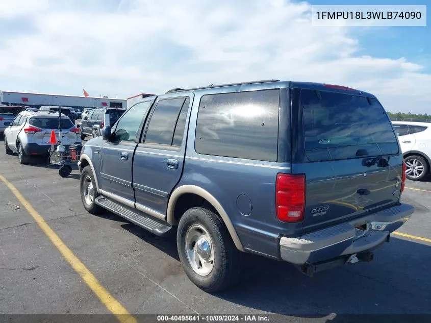 1998 Ford Expedition VIN: 1FMPU18L3WLB74090 Lot: 40495641