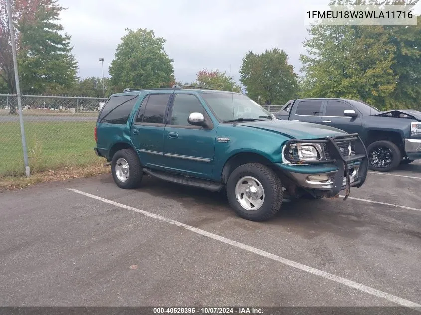 1998 Ford Expedition VIN: 1FMEU18W3WLA11716 Lot: 40528395