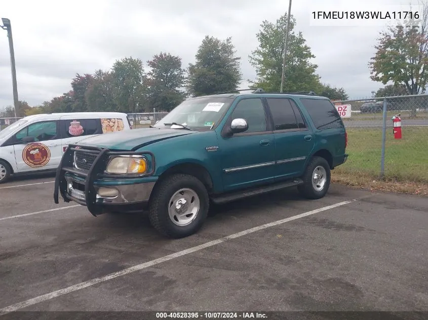 1998 Ford Expedition VIN: 1FMEU18W3WLA11716 Lot: 40528395