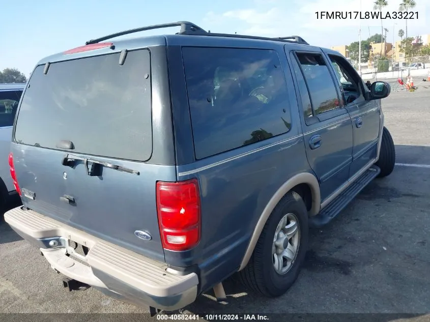 1998 Ford Expedition VIN: 1FMRU17L8WLA33221 Lot: 40582441