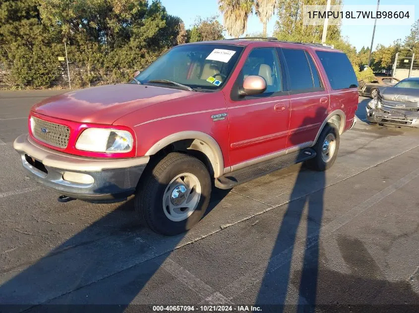 1998 Ford Expedition Eddie Bauer/Xlt VIN: 1FMPU18L7WLB98604 Lot: 40657094