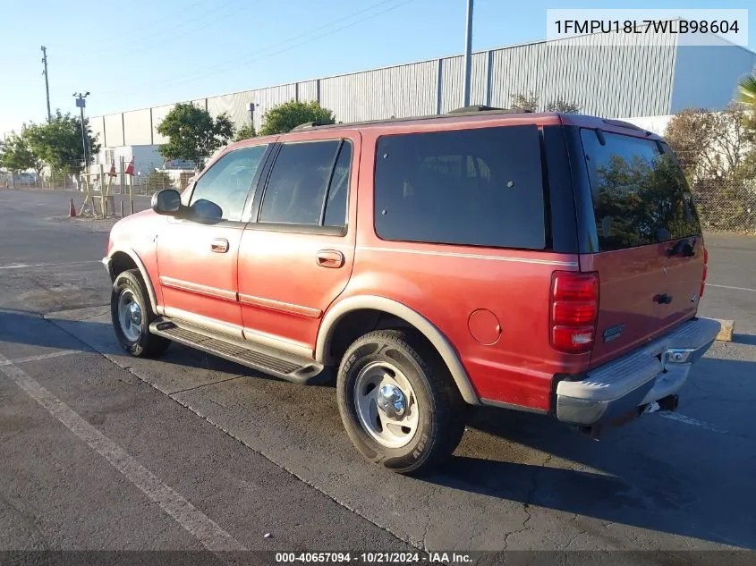 1FMPU18L7WLB98604 1998 Ford Expedition Eddie Bauer/Xlt