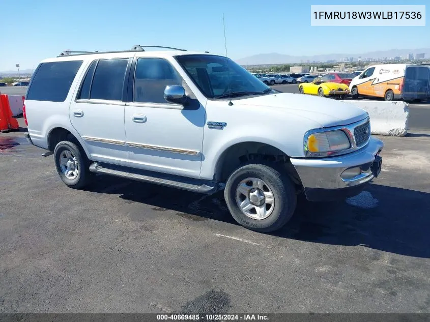 1998 Ford Expedition Eddie Bauer/Xlt VIN: 1FMRU18W3WLB17536 Lot: 40669485