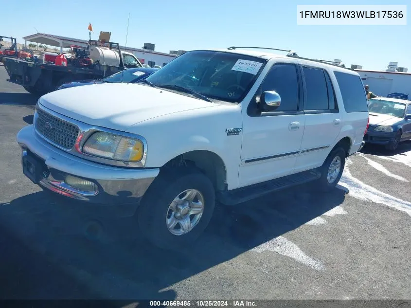 1998 Ford Expedition Eddie Bauer/Xlt VIN: 1FMRU18W3WLB17536 Lot: 40669485