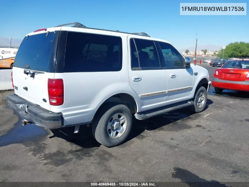 1998 Ford Expedition Eddie Bauer/Xlt VIN: 1FMRU18W3WLB17536 Lot: 40669485