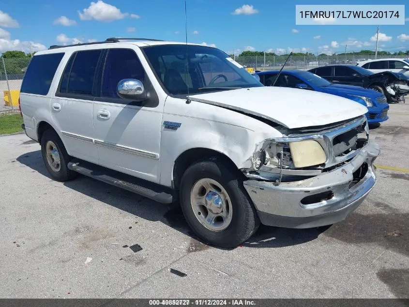 1998 Ford Expedition Eddie Bauer/Xlt VIN: 1FMRU17L7WLC20174 Lot: 40852727