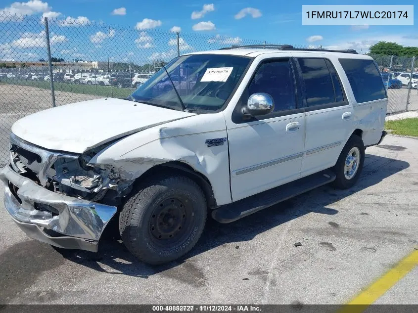 1998 Ford Expedition Eddie Bauer/Xlt VIN: 1FMRU17L7WLC20174 Lot: 40852727