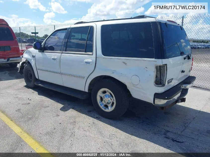 1998 Ford Expedition Eddie Bauer/Xlt VIN: 1FMRU17L7WLC20174 Lot: 40852727