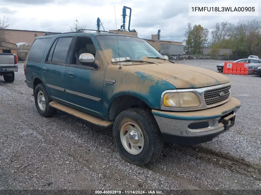 1998 Ford Expedition Eddie Bauer/Xlt VIN: 1FMFU18L3WLA00905 Lot: 40852919