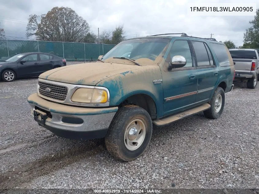 1998 Ford Expedition Eddie Bauer/Xlt VIN: 1FMFU18L3WLA00905 Lot: 40852919