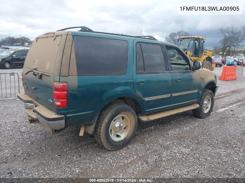 1998 Ford Expedition Eddie Bauer/Xlt VIN: 1FMFU18L3WLA00905 Lot: 40852919