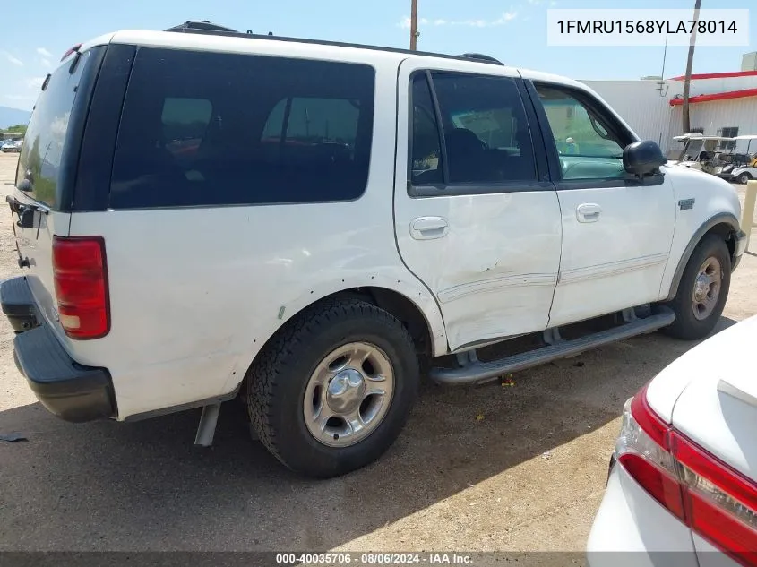 2000 Ford Expedition Xlt VIN: 1FMRU1568YLA78014 Lot: 40035706