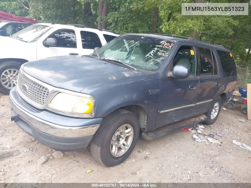 2000 Ford Expedition Xlt VIN: 1FMRU1563YLB51323 Lot: 40102767