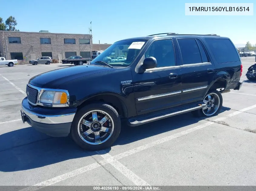 2000 Ford Expedition Xlt VIN: 1FMRU1560YLB16514 Lot: 40256193