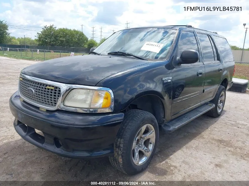 2000 Ford Expedition Xlt VIN: 1FMPU16L9YLB45781 Lot: 40281112