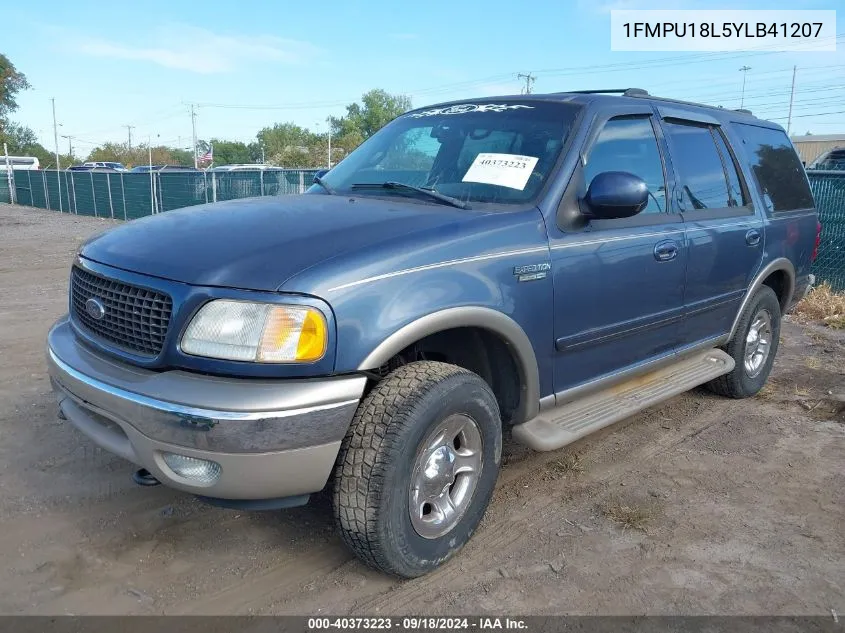 2000 Ford Expedition Eddie Bauer VIN: 1FMPU18L5YLB41207 Lot: 40373223