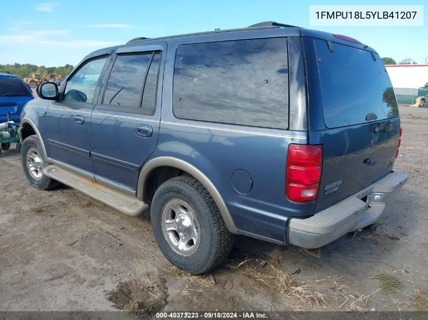 2000 Ford Expedition Eddie Bauer VIN: 1FMPU18L5YLB41207 Lot: 40373223