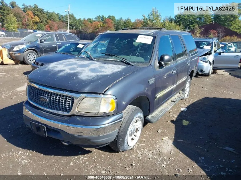 2000 Ford Expedition Xlt VIN: 1FMPU16L0YLA82425 Lot: 40540557