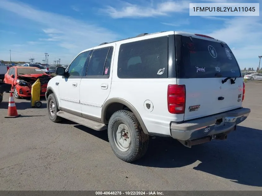 2000 Ford Expedition Eddie Bauer VIN: 1FMPU18L2YLA11045 Lot: 40648275