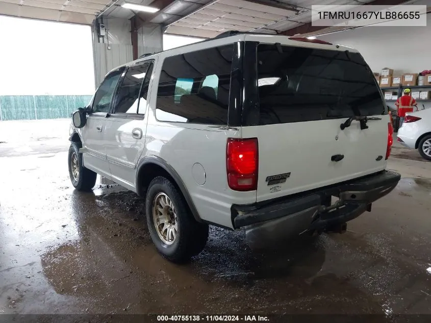 2000 Ford Expedition Xlt VIN: 1FMRU1667YLB86655 Lot: 40755138