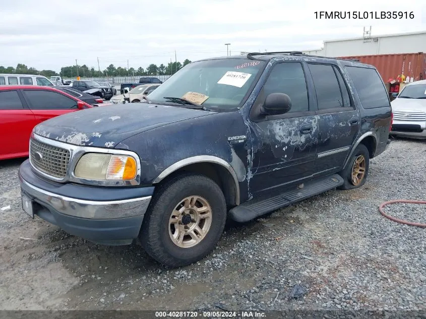 1FMRU15L01LB35916 2001 Ford Expedition Xlt