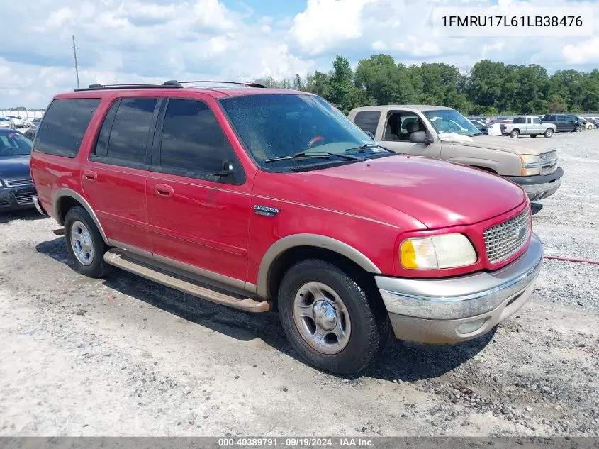 2001 Ford Expedition Eddie Bauer VIN: 1FMRU17L61LB38476 Lot: 40389791