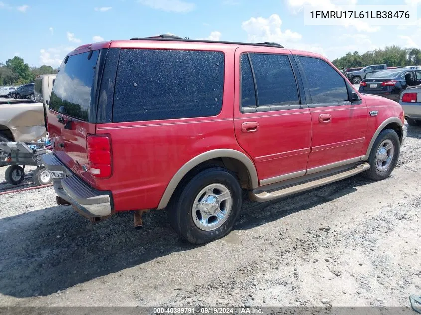 2001 Ford Expedition Eddie Bauer VIN: 1FMRU17L61LB38476 Lot: 40389791