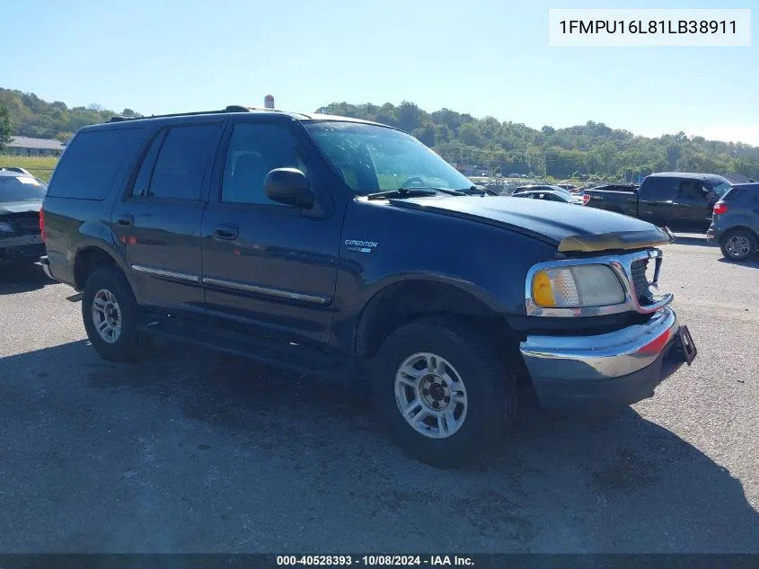 2001 Ford Expedition Xlt VIN: 1FMPU16L81LB38911 Lot: 40528393