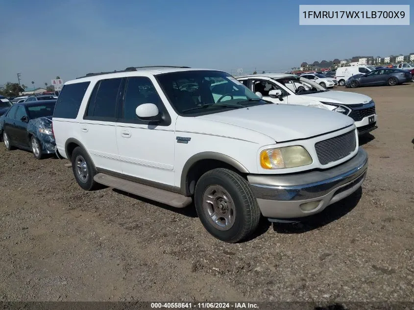 2001 Ford Expedition Eddie Bauer VIN: 1FMRU17WX1LB700X9 Lot: 40558641