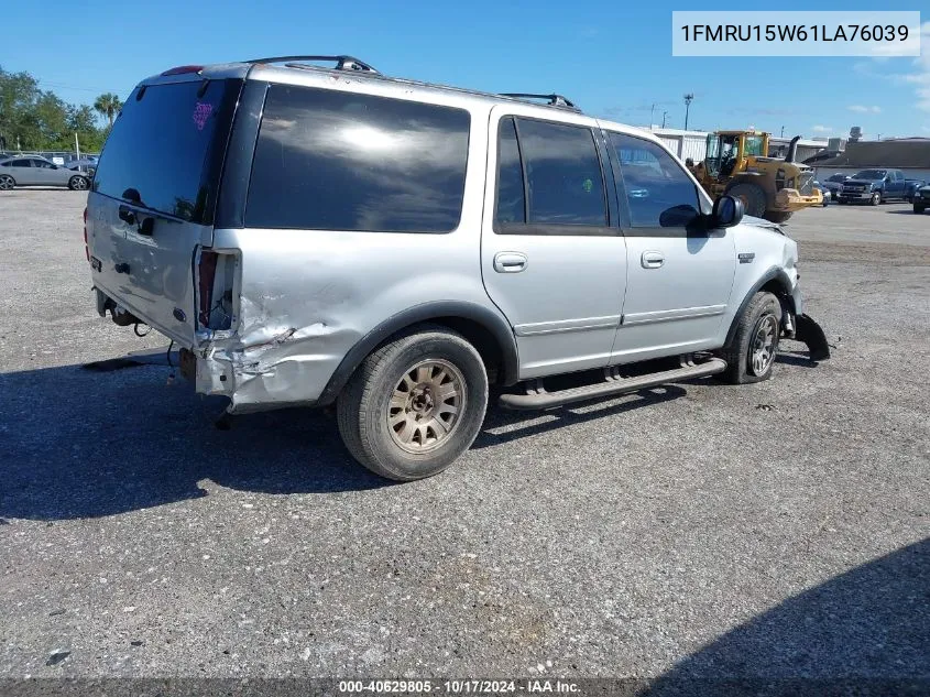 2001 Ford Expedition Xlt VIN: 1FMRU15W61LA76039 Lot: 40629805