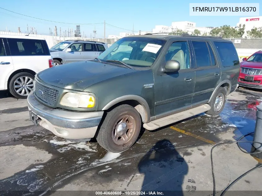 2001 Ford Expedition Eddie Bauer VIN: 1FMRU17W91LB16370 Lot: 40680605