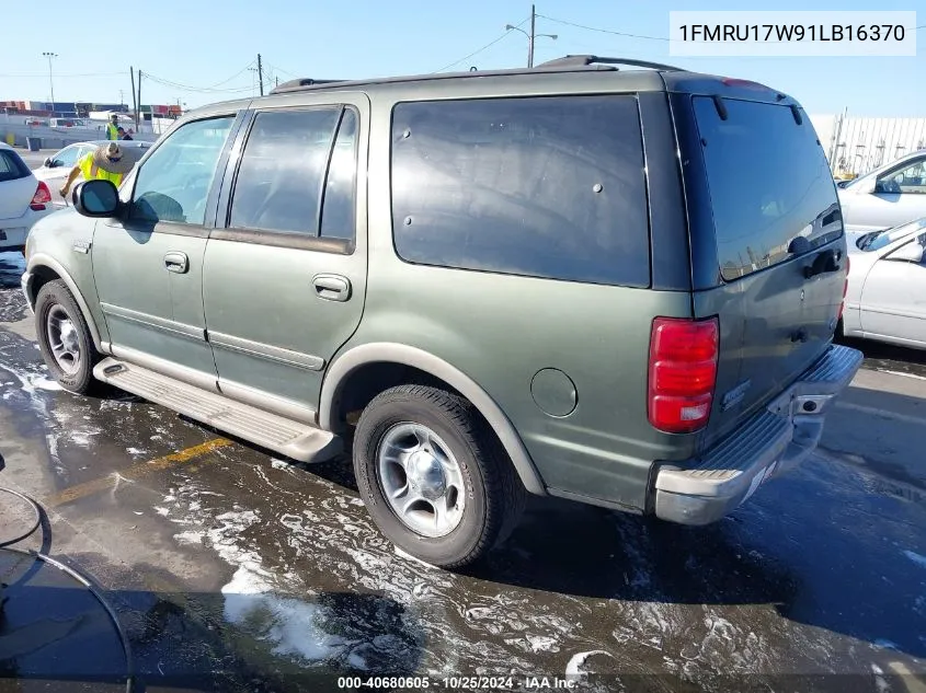 2001 Ford Expedition Eddie Bauer VIN: 1FMRU17W91LB16370 Lot: 40680605