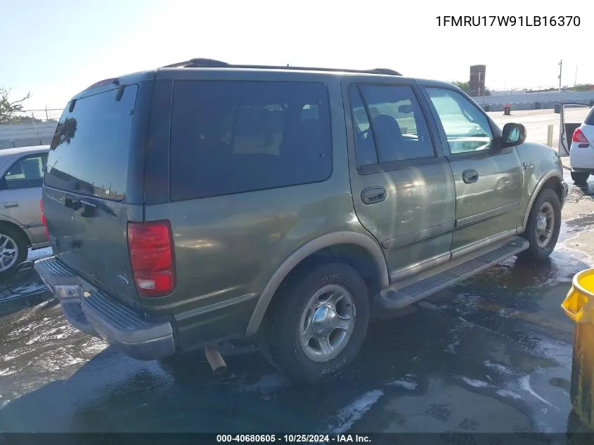 2001 Ford Expedition Eddie Bauer VIN: 1FMRU17W91LB16370 Lot: 40680605