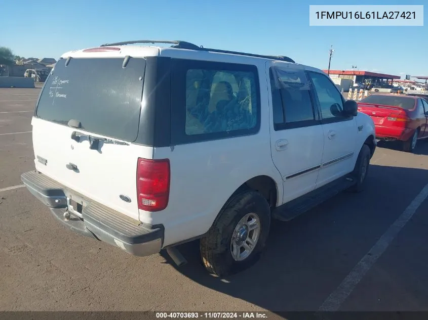 2001 Ford Expedition Xlt VIN: 1FMPU16L61LA27421 Lot: 40703693