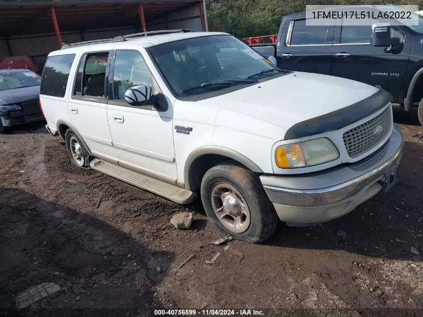 1FMEU17L51LA62022 2001 Ford Expedition Eddie Bauer