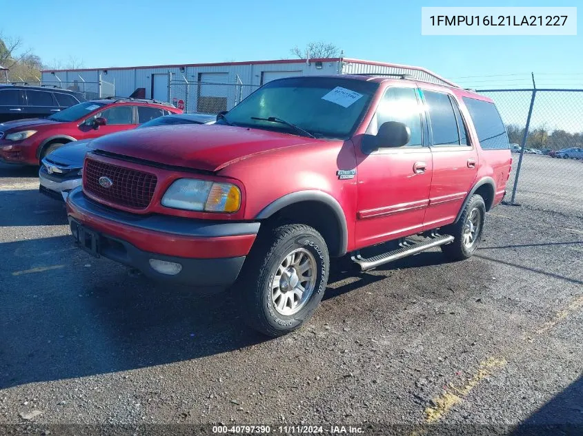 2001 Ford Expedition Xlt VIN: 1FMPU16L21LA21227 Lot: 40797390