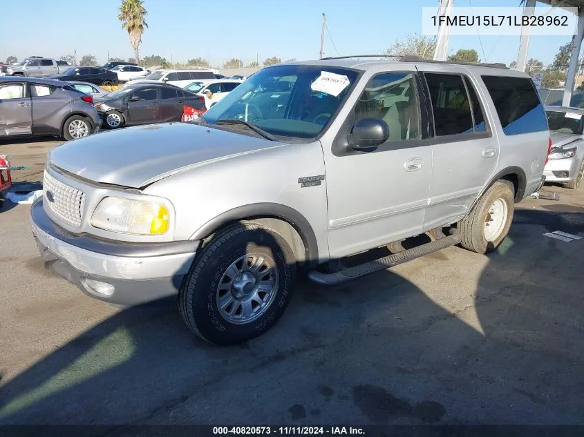 2001 Ford Expedition Xlt VIN: 1FMEU15L71LB28962 Lot: 40820573