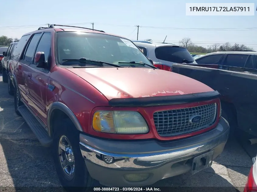 2002 Ford Expedition Eddie Bauer VIN: 1FMRU17L72LA57911 Lot: 38884723