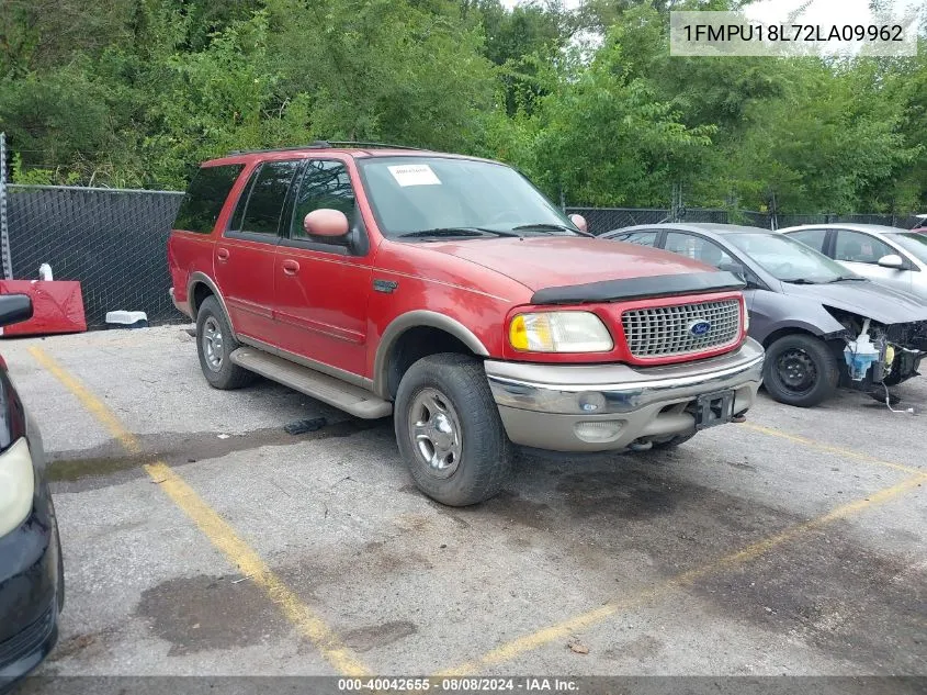 2002 Ford Expedition Eddie Bauer VIN: 1FMPU18L72LA09962 Lot: 40042655