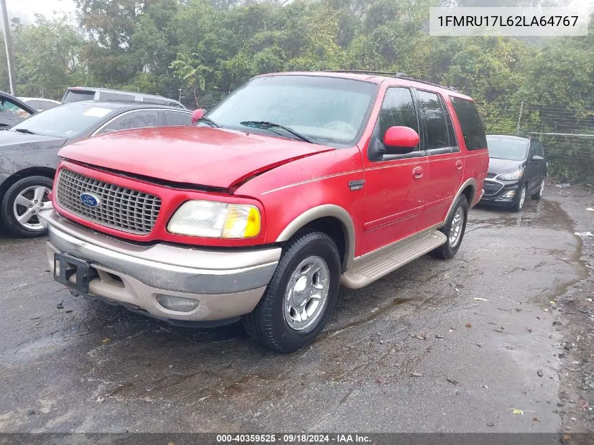 2002 Ford Expedition Eddie Bauer VIN: 1FMRU17L62LA64767 Lot: 40359525