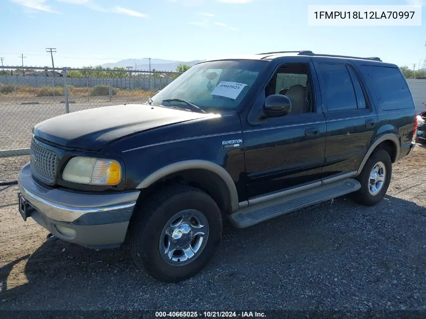 2002 Ford Expedition Eddie Bauer VIN: 1FMPU18L12LA70997 Lot: 40665025