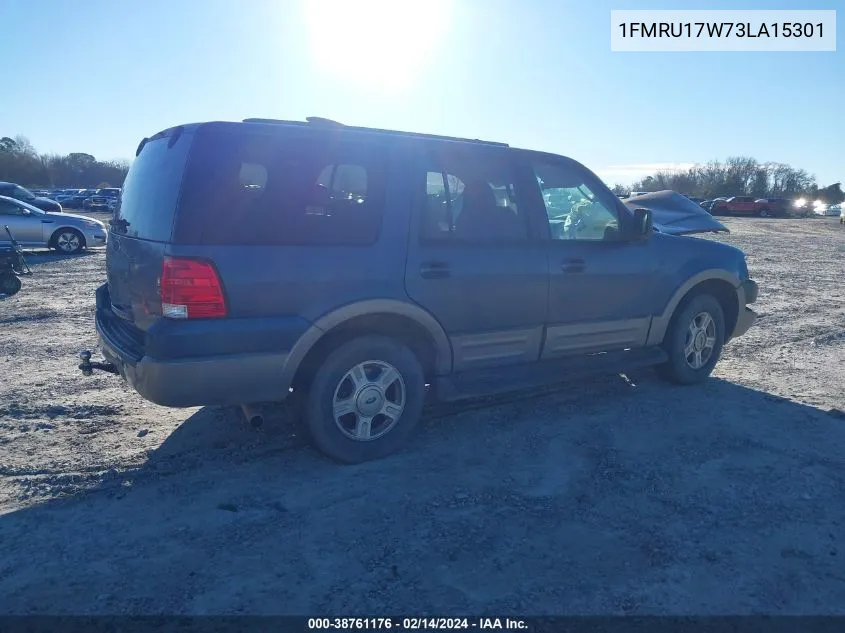 2003 Ford Expedition Eddie Bauer VIN: 1FMRU17W73LA15301 Lot: 38761176