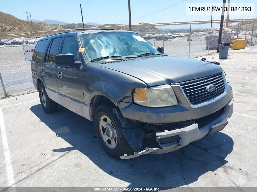 2003 Ford Expedition Xlt VIN: 1FMRU15W13LB84393 Lot: 39744327