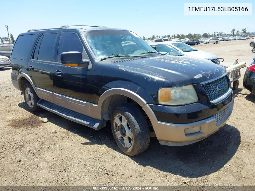 2003 Ford Expedition Eddie Bauer VIN: 1FMFU17L53LB05166 Lot: 39953162