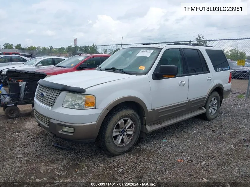 1FMFU18L03LC23981 2003 Ford Expedition Eddie Bauer